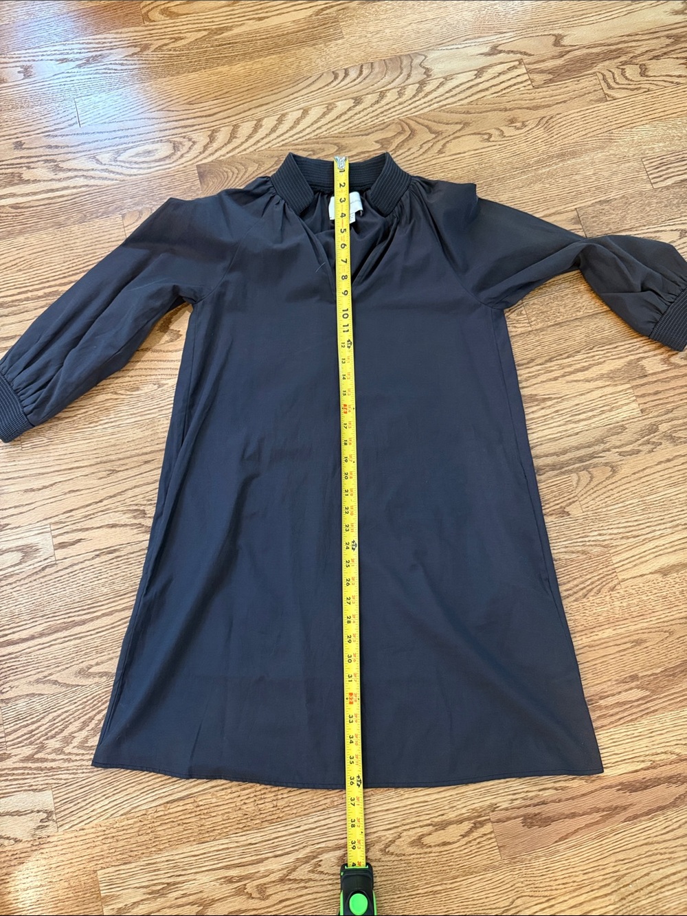 Brochu Walker Size S Charcoal Polyester Blend Long Sleeve Rouched AMAIA Dress - Picture 12 of 14